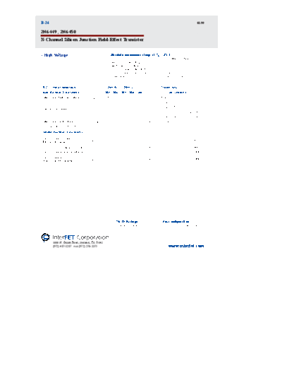 Interfet 2n6449 2n6450  . Electronic Components Datasheets Active components Transistors Interfet 2n6449_2n6450.pdf