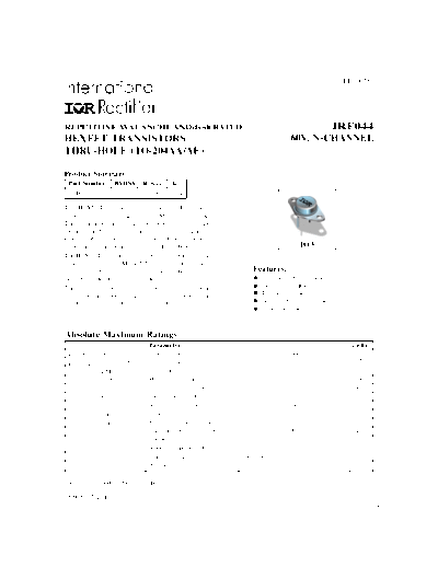 International Rectifier irf044  . Electronic Components Datasheets Active components Transistors International Rectifier irf044.pdf