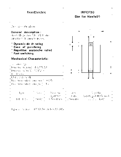 International Rectifier irfbf30m  . Electronic Components Datasheets Active components Transistors International Rectifier irfbf30m.pdf