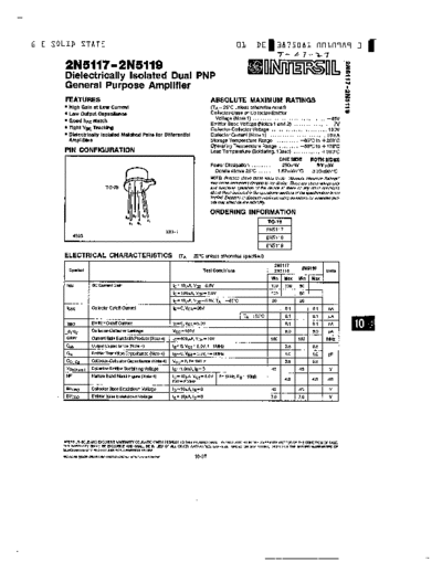 Intersil 2n5117 2n5118 2n5119  . Electronic Components Datasheets Active components Transistors Intersil 2n5117_2n5118_2n5119.pdf