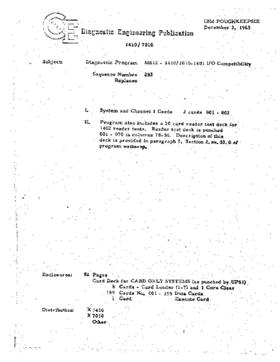 IBM M012A 1410 7010 1401 IO Compatibility  IBM 1410 diagnostics DIAGV200 M012A_1410_7010_1401_IO_Compatibility.pdf