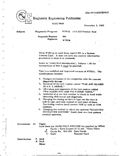 IBM WT01B 1410 7010 1415 IO Printer Test  IBM 1410 diagnostics DIAGV500-K2 WT01B_1410_7010_1415_IO_Printer_Test.pdf