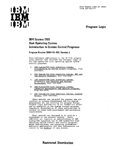 IBM Y24-5017-7 DOS Intro To Sys Ctl Pgms PLM Sep69  IBM 360 dos plm Y24-5017-7_DOS_Intro_To_Sys_Ctl_Pgms_PLM_Sep69.pdf