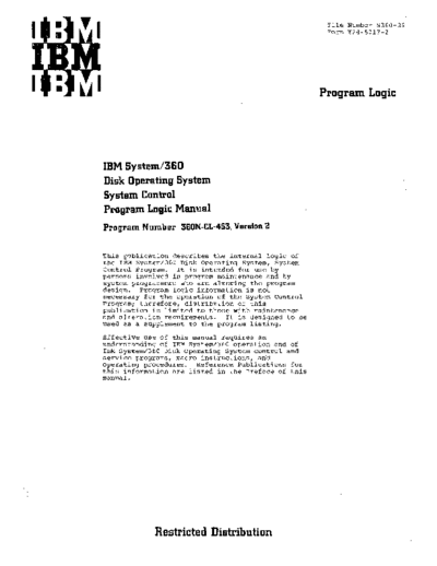 IBM Y24-5017-2 DOS System Control Program Logic Manual Jul67  IBM 360 dos plm Y24-5017-2_DOS_System_Control_Program_Logic_Manual_Jul67.pdf