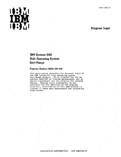 IBM Y24-5021-0 DOS Sort Merge PLM Aug66  IBM 360 dos plm Y24-5021-0_DOS_Sort_Merge_PLM_Aug66.pdf