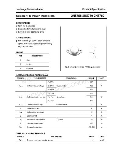 Inchange Semiconductor 2n5758 2n5759 2n5760  . Electronic Components Datasheets Active components Transistors Inchange Semiconductor 2n5758_2n5759_2n5760.pdf