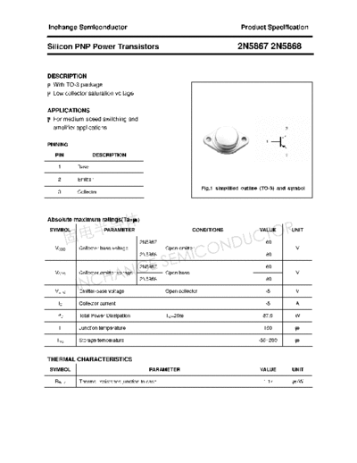 Inchange Semiconductor 2n5867 2n5868  . Electronic Components Datasheets Active components Transistors Inchange Semiconductor 2n5867_2n5868.pdf