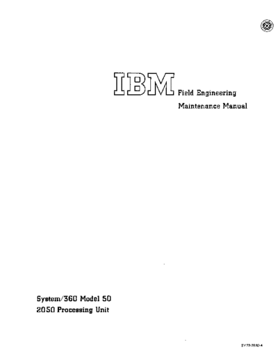 IBM SY22-2832-4 360-50Maint  IBM 360 fe 2050 SY22-2832-4_360-50Maint.pdf