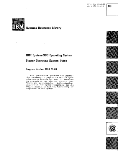 IBM C28-6630-0 Starter Operating System Guide Sep66  IBM 360 os R01-08 C28-6630-0_Starter_Operating_System_Guide_Sep66.pdf