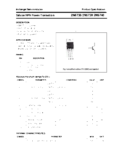 Inchange Semiconductor 2n6738 2n6739 2n6740  . Electronic Components Datasheets Active components Transistors Inchange Semiconductor 2n6738_2n6739_2n6740.pdf