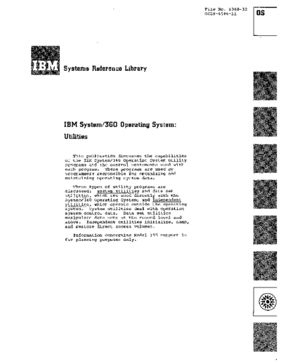 IBM GC28-6586-11 Utilities Rel 19 Jun70  IBM 360 os R19_Jun70 GC28-6586-11_Utilities_Rel_19_Jun70.pdf