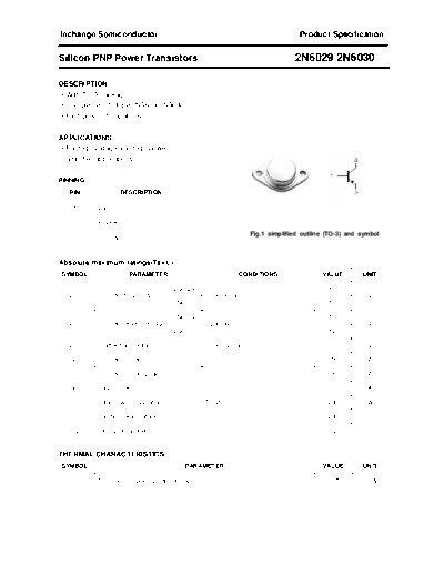 Inchange Semiconductor 2n6029 2n6030  . Electronic Components Datasheets Active components Transistors Inchange Semiconductor 2n6029_2n6030.pdf