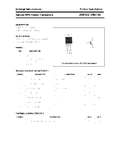 Inchange Semiconductor 2n6102 2n6103  . Electronic Components Datasheets Active components Transistors Inchange Semiconductor 2n6102_2n6103.pdf