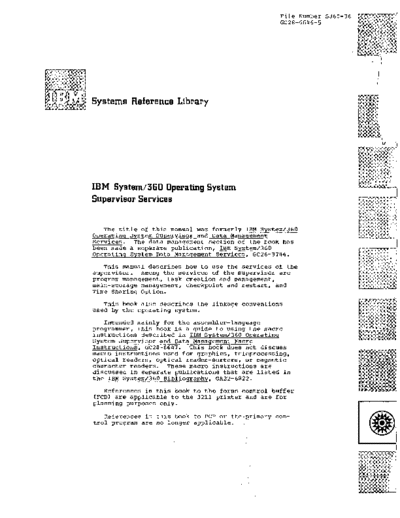 IBM GC28-6646-5 OS Supervisor Services Rel 20.1 Jun71  IBM 360 os R20.1_Mar71 GC28-6646-5_OS_Supervisor_Services_Rel_20.1_Jun71.pdf