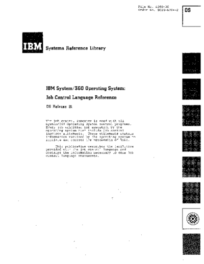 IBM GC28-6704-2 OS Job Control Language Reference Rel 21 Mar72  IBM 360 os R21.0_Mar72 GC28-6704-2_OS_Job_Control_Language_Reference_Rel_21_Mar72.pdf