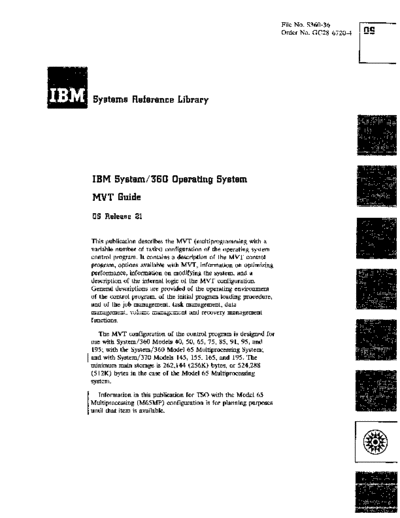 IBM GC28-6720-4 MVT Guide Release 21 Mar72  IBM 360 os R21.0_Mar72 GC28-6720-4_MVT_Guide_Release_21_Mar72.pdf