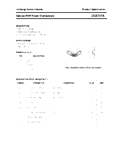 Inchange Semiconductor 2sa747a  . Electronic Components Datasheets Active components Transistors Inchange Semiconductor 2sa747a.pdf
