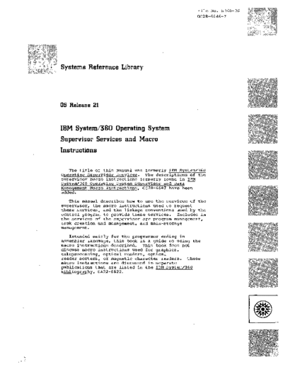 IBM GC28-6646-7 Supervisor Services and Macro Instructions Rel 21.7 Sep74  IBM 360 os R21.7_Apr73 GC28-6646-7_Supervisor_Services_and_Macro_Instructions_Rel_21.7_Sep74.pdf