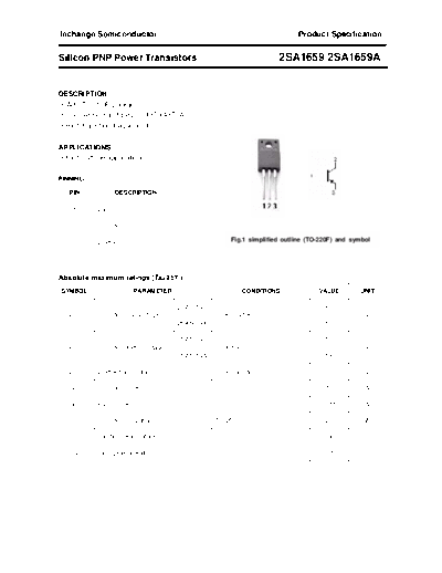 Inchange Semiconductor 2sa1659 2sa1659a  . Electronic Components Datasheets Active components Transistors Inchange Semiconductor 2sa1659_2sa1659a.pdf