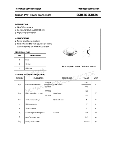 Inchange Semiconductor 2sb555 2sb556  . Electronic Components Datasheets Active components Transistors Inchange Semiconductor 2sb555_2sb556.pdf