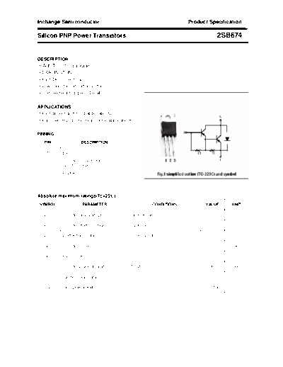 Inchange Semiconductor 2sb674  . Electronic Components Datasheets Active components Transistors Inchange Semiconductor 2sb674.pdf