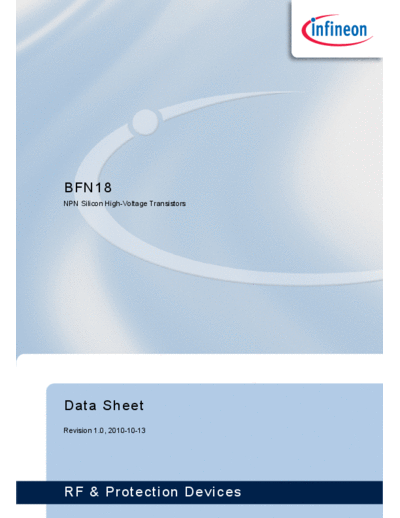 Infineon bfn18  . Electronic Components Datasheets Active components Transistors Infineon bfn18.pdf