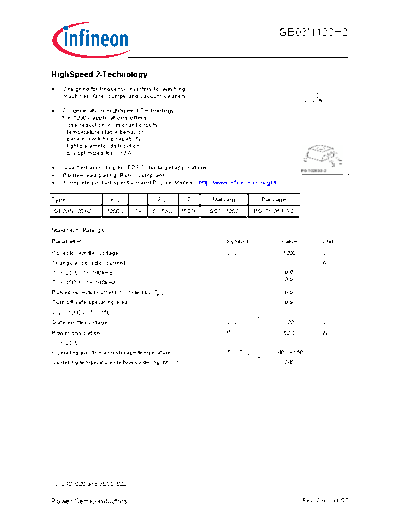 Infineon igb03n120h2 rev2 4g  . Electronic Components Datasheets Active components Transistors Infineon igb03n120h2_rev2_4g.pdf