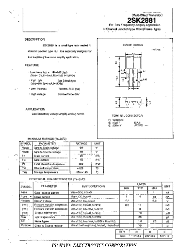 Isahaya 2sk2881  . Electronic Components Datasheets Active components Transistors Isahaya 2sk2881.pdf