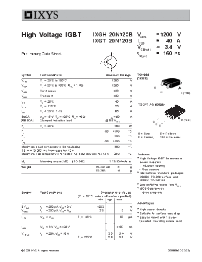 Ixys ixgh20n120b ixgt20n120b  . Electronic Components Datasheets Active components Transistors Ixys ixgh20n120b_ixgt20n120b.pdf