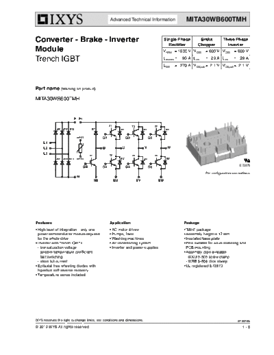 Ixys mita30wb600tmh  . Electronic Components Datasheets Active components Transistors Ixys mita30wb600tmh.pdf