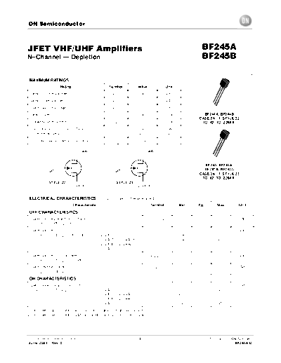 ON Semiconductor bf245a-b  . Electronic Components Datasheets Active components Transistors ON Semiconductor bf245a-b.pdf