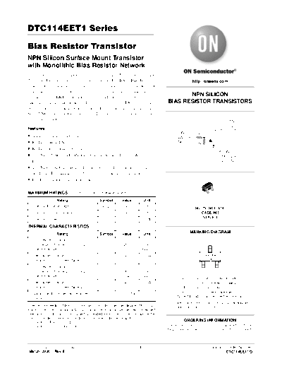 ON Semiconductor dtc114eet1-series  . Electronic Components Datasheets Active components Transistors ON Semiconductor dtc114eet1-series.pdf