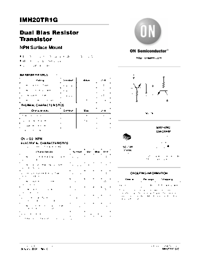 ON Semiconductor imh20tr1g  . Electronic Components Datasheets Active components Transistors ON Semiconductor imh20tr1g.pdf