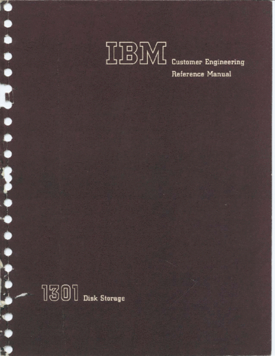 IBM 227-5581-2 CE Reference 1301 Disk Storage  IBM 1410 CE_Instruction_Reference_Maintenance 1301_Disk_Storage 227-5581-2_CE_Reference_1301_Disk_Storage.pdf