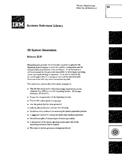 IBM GC28-6554-13_OS_System_Generation_Release_21.8_Aug74  IBM 360 os R21.8_Aug74 GC28-6554-13_OS_System_Generation_Release_21.8_Aug74.pdf