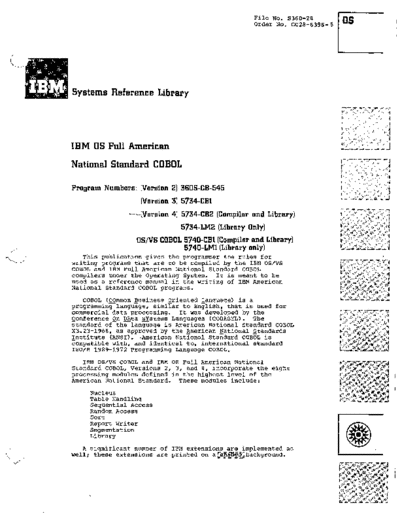 IBM GC28-6396-5 IBM OS Full American National Standard COBOL Jun75  IBM 360 os cobol GC28-6396-5_IBM_OS_Full_American_National_Standard_COBOL_Jun75.pdf