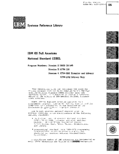 IBM GC28-6396-6 IBM OS Full American National Standard COBOL Apr76  IBM 360 os cobol GC28-6396-6_IBM_OS_Full_American_National_Standard_COBOL_Apr76.pdf