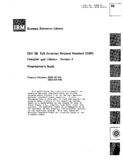 IBM GC28-6399-2 COBOL Compiler and Library Version 2 Programmers Guide Jul72  IBM 360 os cobol GC28-6399-2_COBOL_Compiler_and_Library_Version_2_Programmers_Guide_Jul72.pdf
