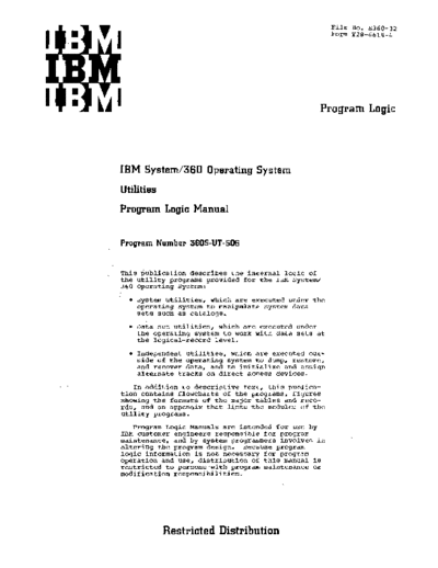 IBM Y28-6614-4 Utilities PLM Nov68  IBM 360 os plm_1966-67 Y28-6614-4_Utilities_PLM_Nov68.pdf