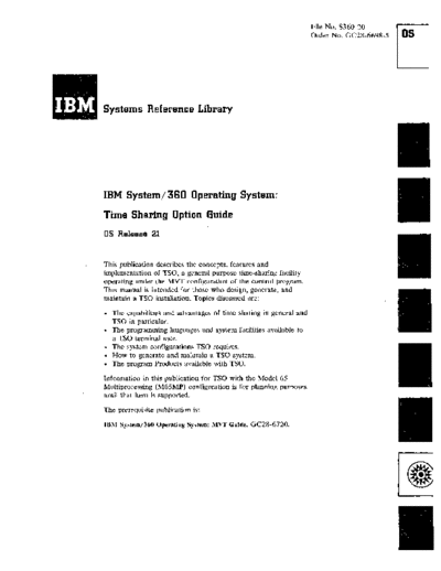 IBM GC28-6698-5 Time Sharing Option Guide Jul72  IBM 360 os tso GC28-6698-5_Time_Sharing_Option_Guide_Jul72.pdf