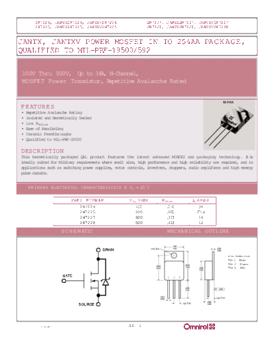 Omnirel 2n7224 2n7225 2n7227 2n7228  . Electronic Components Datasheets Active components Transistors Omnirel 2n7224_2n7225_2n7227_2n7228.pdf