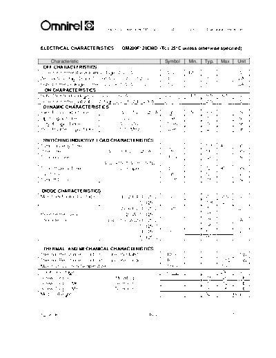 Omnirel om200f120cmd  . Electronic Components Datasheets Active components Transistors Omnirel om200f120cmd.pdf