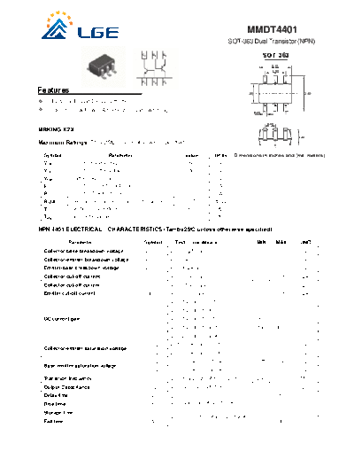LGE mmdt4401  . Electronic Components Datasheets Active components Transistors LGE mmdt4401.pdf