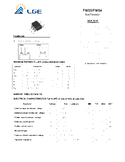 LGE fms3-fms4  . Electronic Components Datasheets Active components Transistors LGE fms3-fms4.pdf