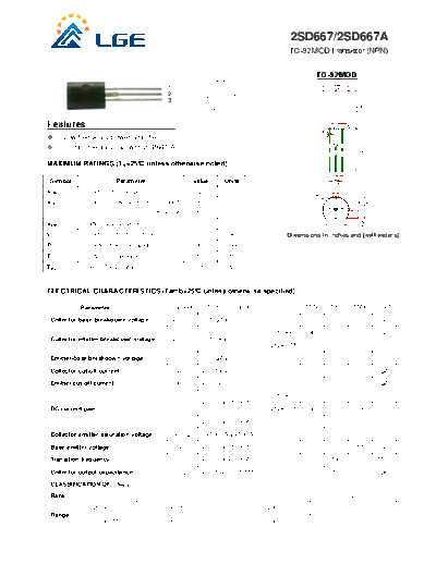 LGE 2sd667-2sd667a to-92mod  . Electronic Components Datasheets Active components Transistors LGE 2sd667-2sd667a_to-92mod.pdf