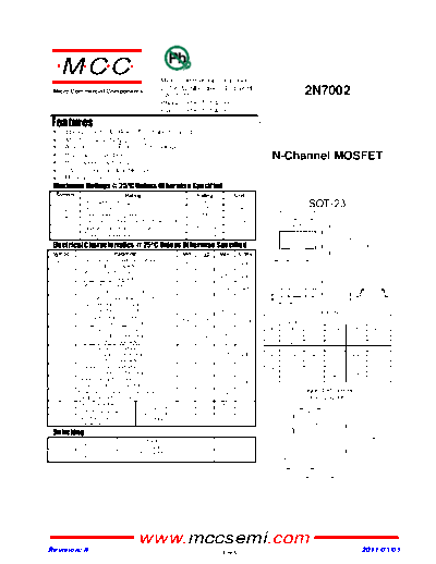 MCC 2n7002  . Electronic Components Datasheets Active components Transistors MCC 2n7002.pdf
