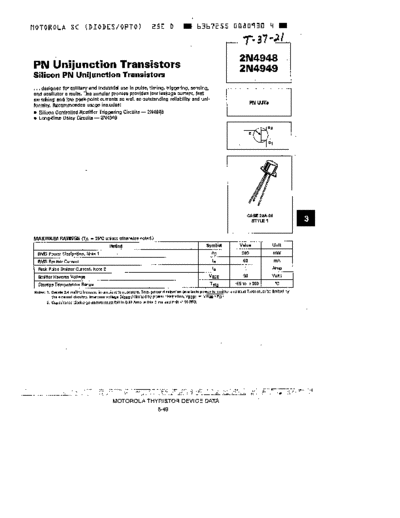 Motorola 2n4948-49  . Electronic Components Datasheets Active components Transistors Motorola 2n4948-49.pdf