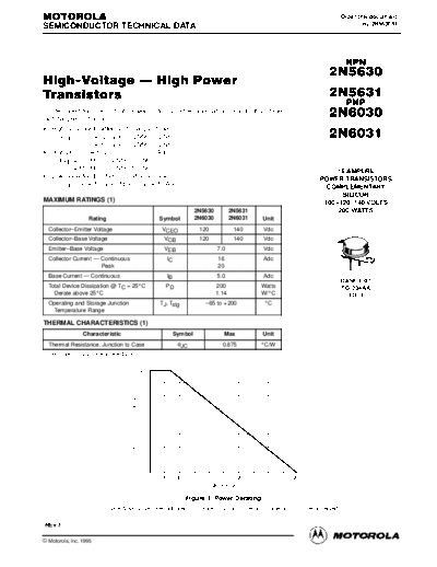 Motorola 2n5630 2n6030 2n5631 2n6031  . Electronic Components Datasheets Active components Transistors Motorola 2n5630_2n6030_2n5631_2n6031.pdf