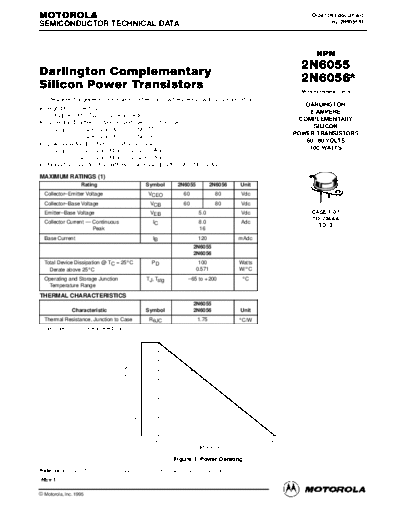 Motorola 2n6055 2n6056  . Electronic Components Datasheets Active components Transistors Motorola 2n6055_2n6056.pdf