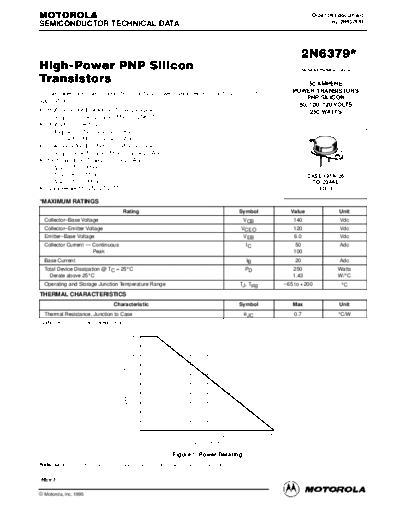 Motorola 2n6379re  . Electronic Components Datasheets Active components Transistors Motorola 2n6379re.pdf